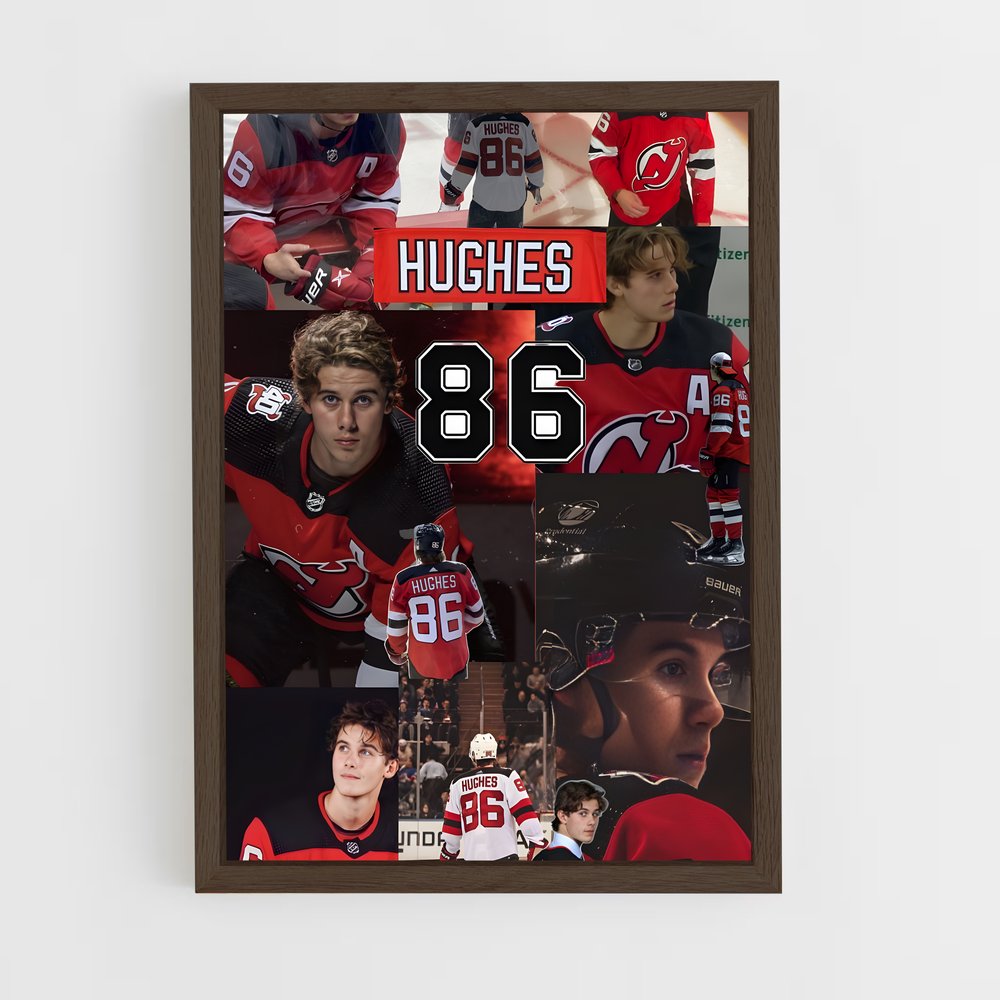 Poster Esprit Rouge et Noir – affiche Hockey sur glace (vue 5)